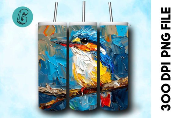 Download Oil Paint Cute Bird Tumbler Wrap 26 - Cute bird tumbler Collection