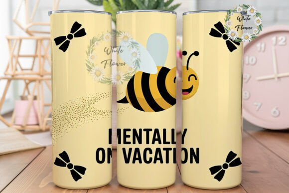 Download Mentally on Vacation Tumbler Wrap - Premium Bundle