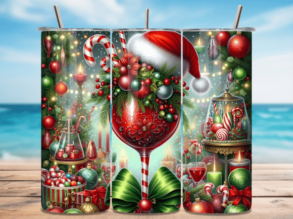 Download Christmas Wine Glass Holiday Tumbler - Premium Resources